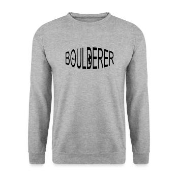 escalade - Sweat-shirt Unisexe - gris chiné - Devant - Alina (178cm) & Michal (187cm)