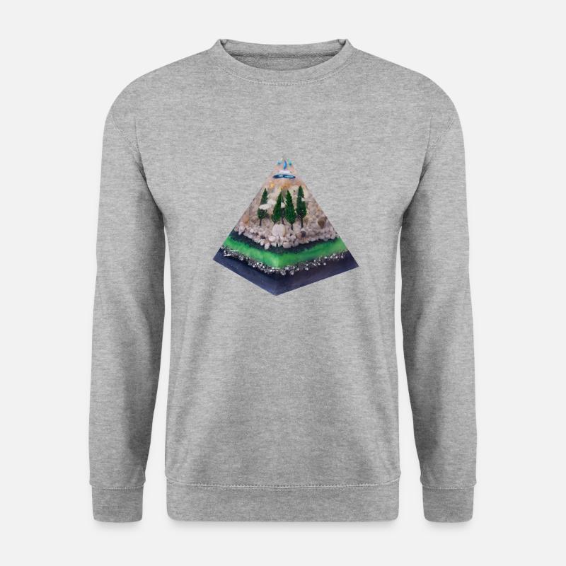 Tree circle of the intergalactic connection - Unisex Sweatshirt - salt & pepper