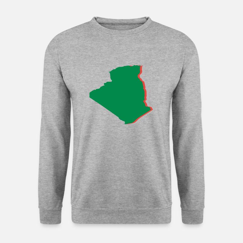 Algerien - Unisex Pullover - Weißgrau meliert