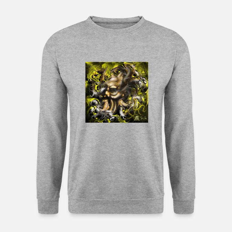 Halluzinationen - Unisex Pullover - Weißgrau meliert