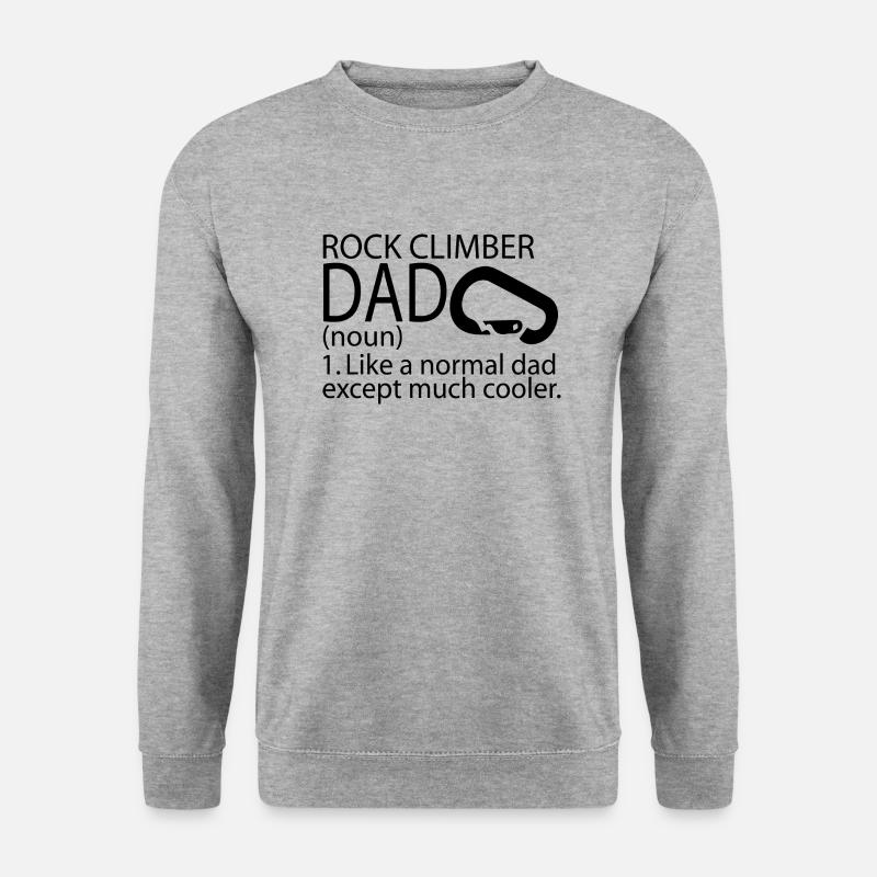 bouldering - Unisex Pullover - Weißgrau meliert