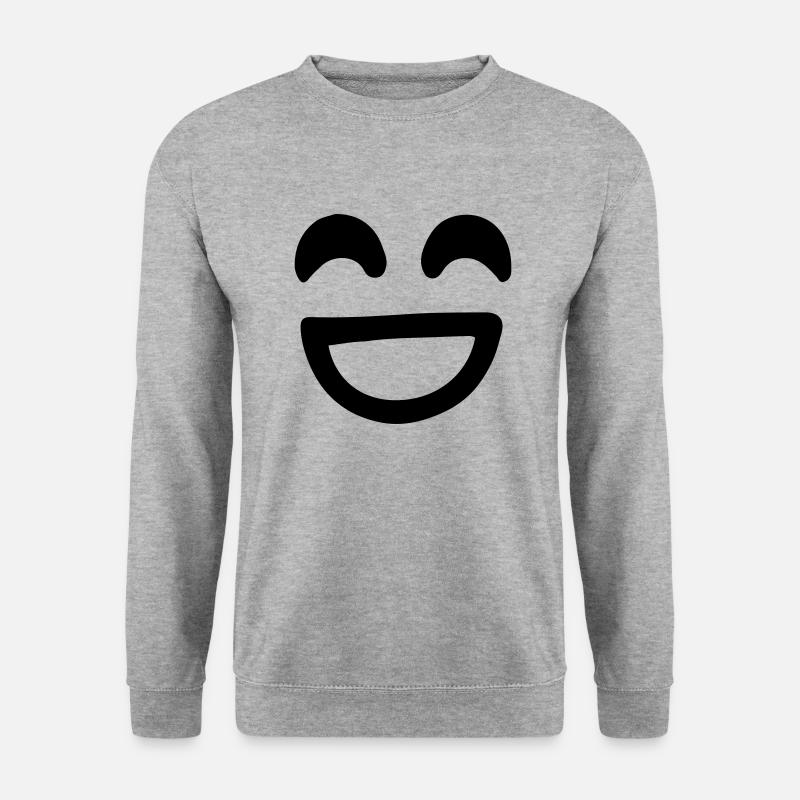 Smile Face Vector - Unisex Sweatshirt - salt & pepper
