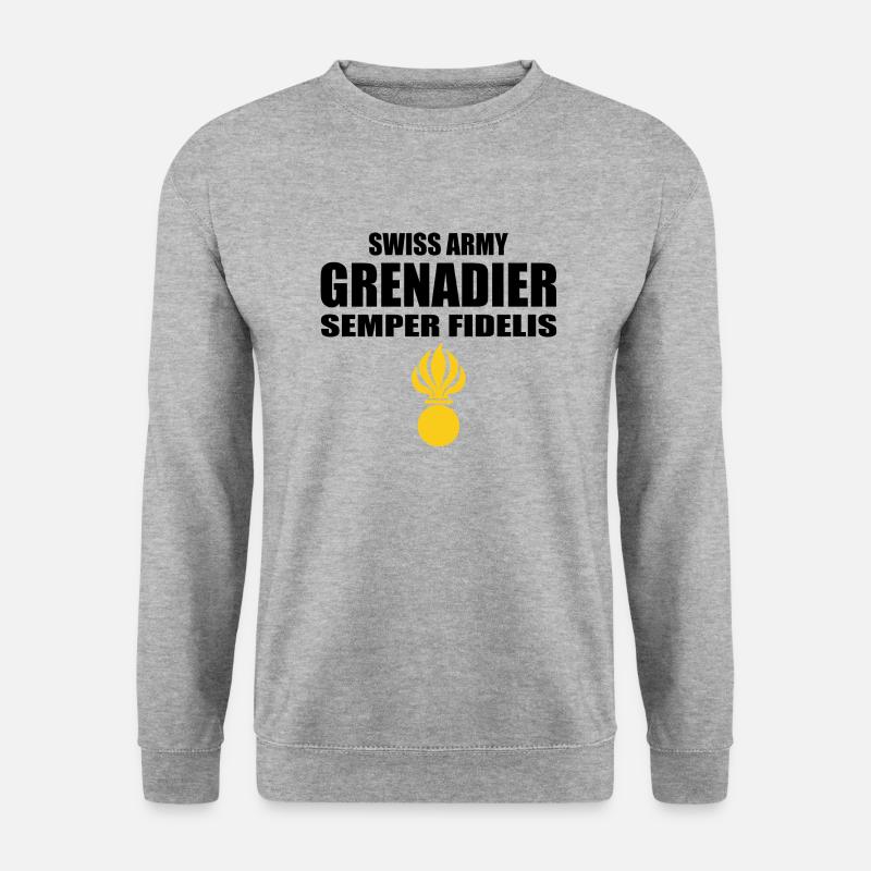 Grenadier - Unisex Pullover - Weißgrau meliert