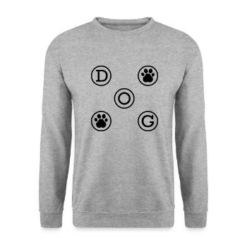 Hund Dog - Unisex Sweatshirt - salt & pepper - Front - Alina (178cm) & Michal (187cm)