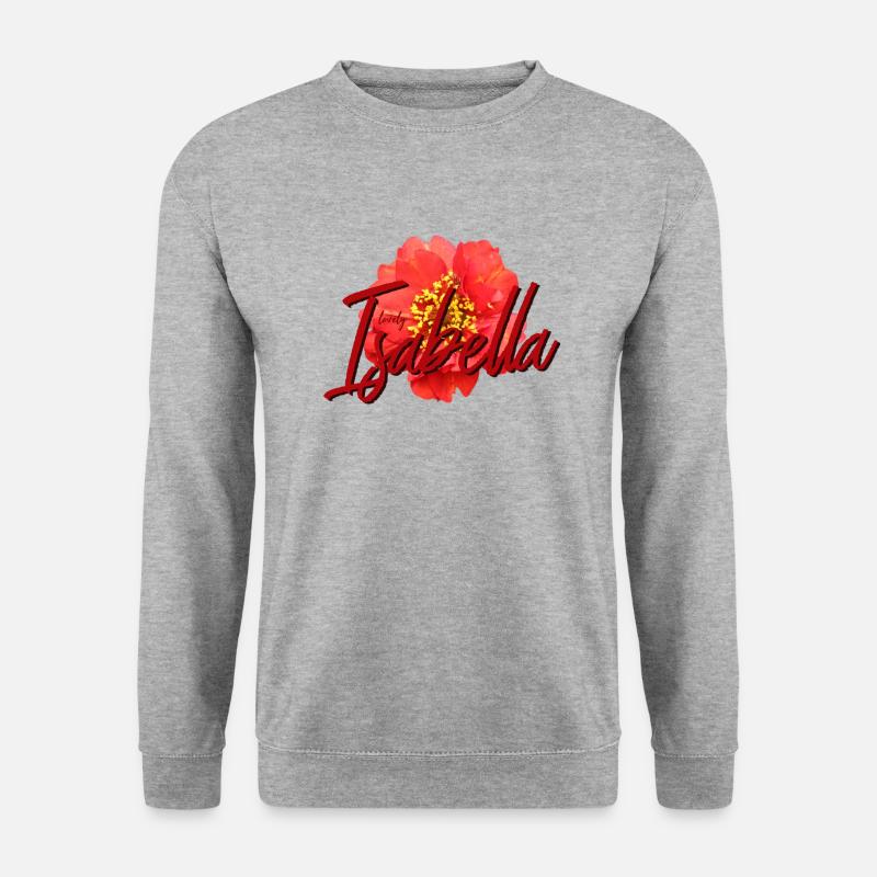Isabella - Unisex Pullover - Weißgrau meliert