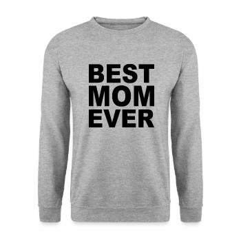 Funny Mom Gift Mom Mother's Day - Unisex Sweatshirt - salt & pepper - Front - Alina (178cm) & Michal (187cm)