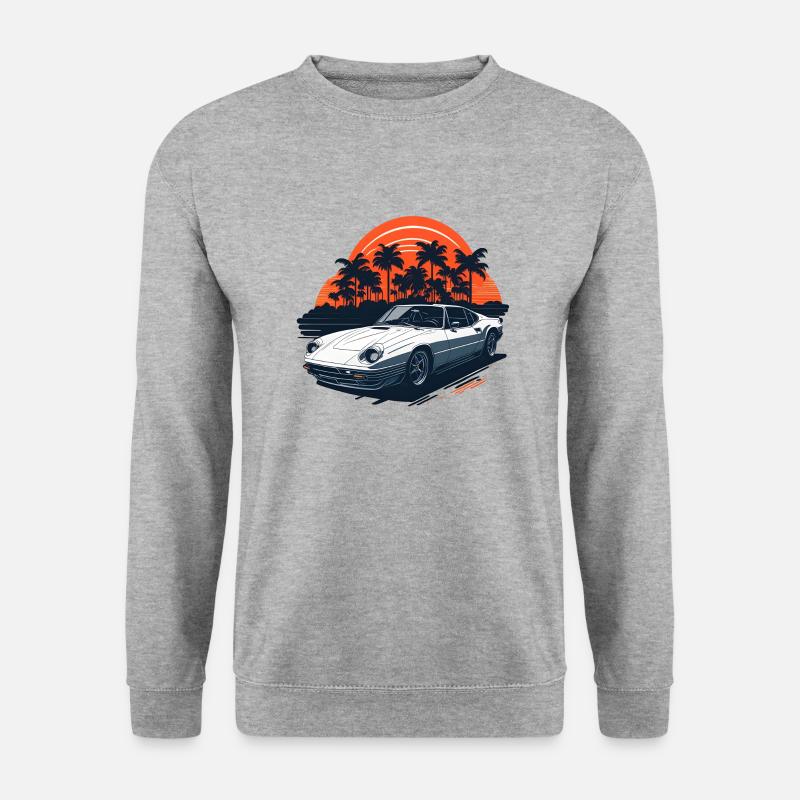 L.A. Car - Unisex Pullover - Weißgrau meliert