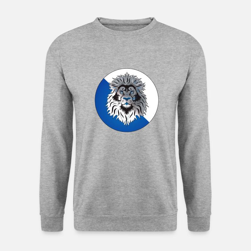 zueri leu - Unisex Pullover - Weißgrau meliert