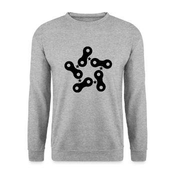 Triathlon Natation Bike Run Marathon - Sweat-shirt Unisexe - gris chiné - Devant - Alina (178cm) & Michal (187cm)