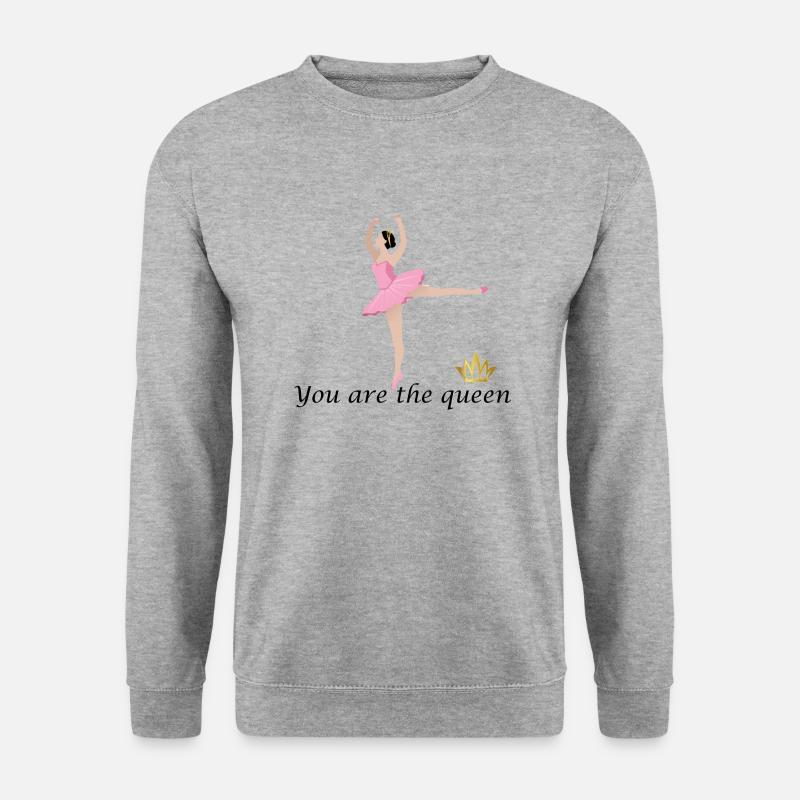 Dancing Dance Music - Unisex Pullover - Weißgrau meliert