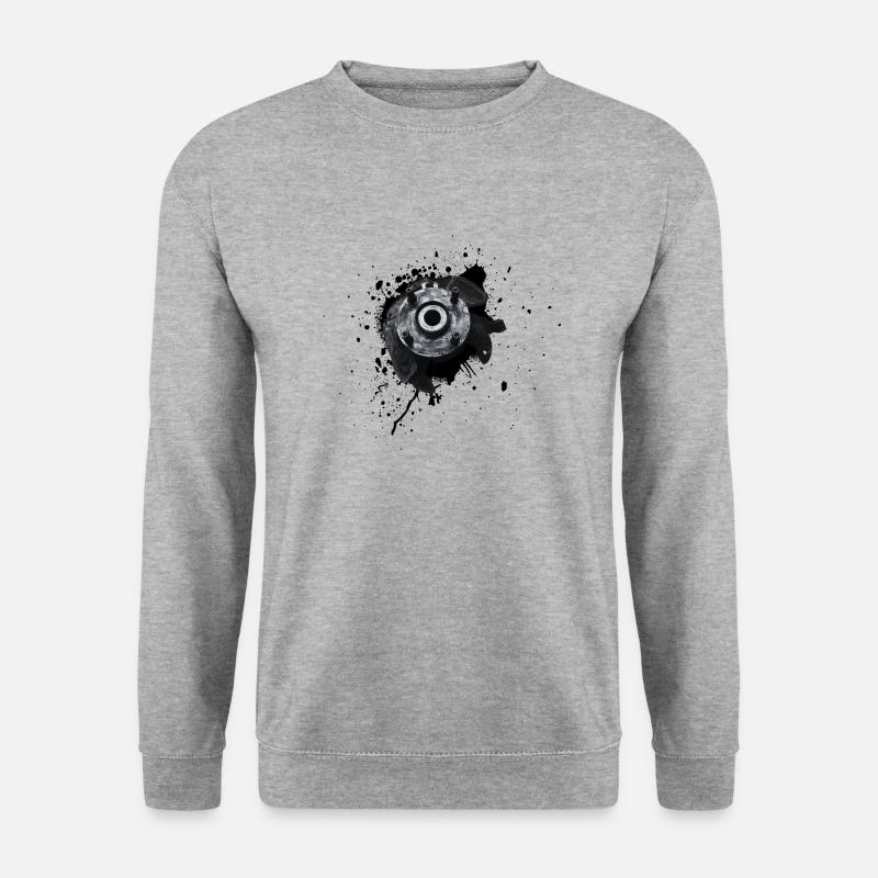 Achsschenkel rechts - Unisex Pullover - Weißgrau meliert
