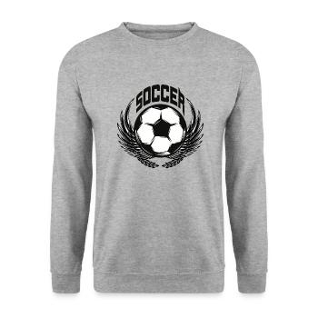 Ballsport - Unisex Pullover - Weißgrau meliert - Vorne - Alina (178cm) & Michal (187cm)