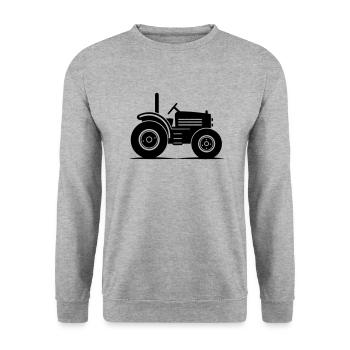 Tractor - Unisex Sweatshirt - salt & pepper - Front - Alina (178cm) & Michal (187cm)