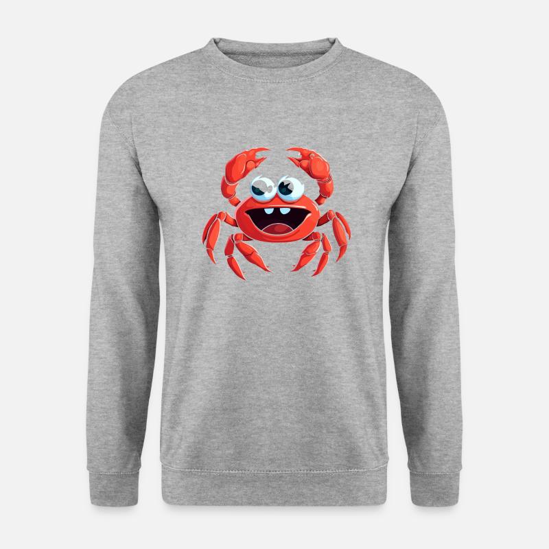 Krabe - Unisex Pullover - Weißgrau meliert