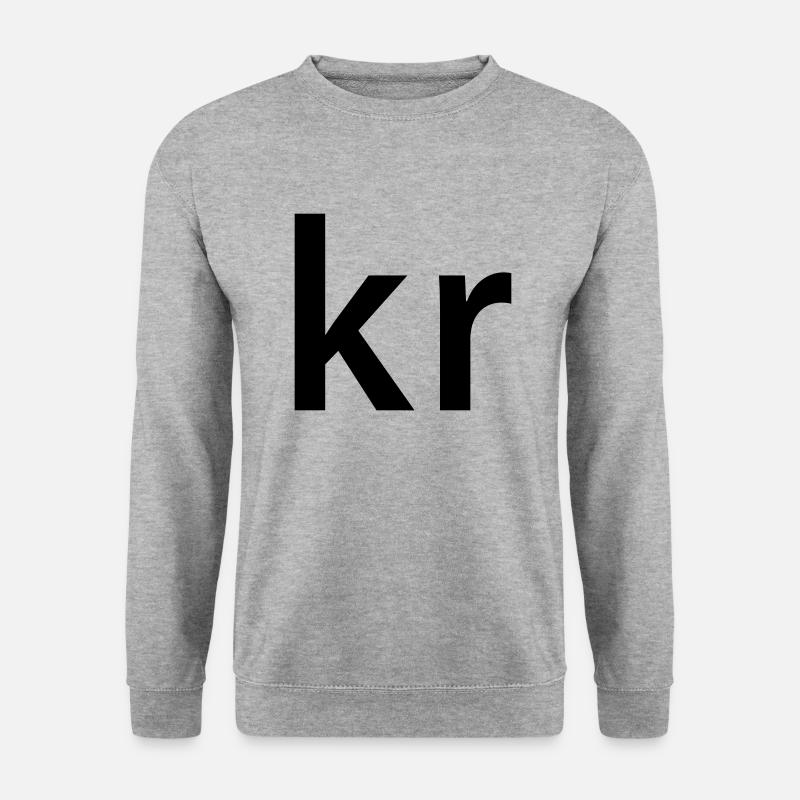 NEIN - Unisex Pullover - Weißgrau meliert