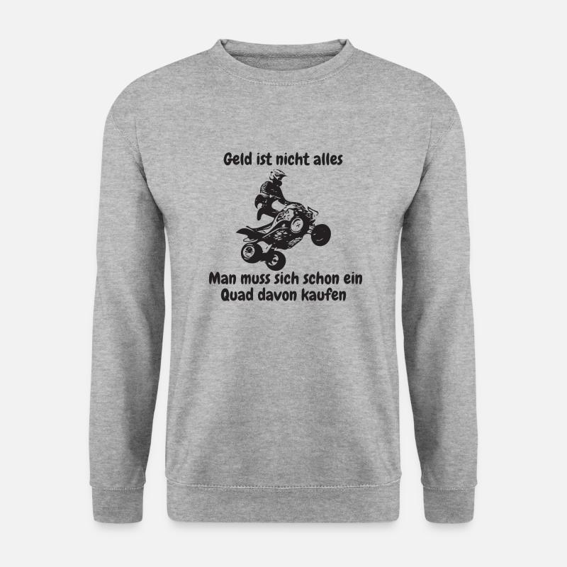Geld ist nicht alles - Unisex Pullover - Weißgrau meliert