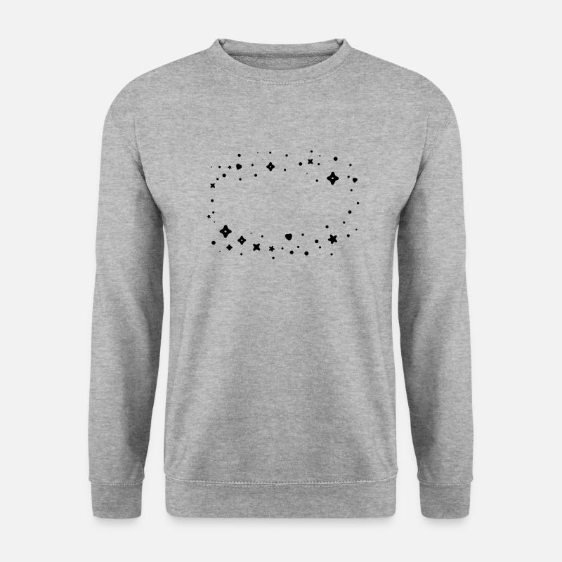 Glitter Cloud Frame - Unisex Sweatshirt - salt & pepper
