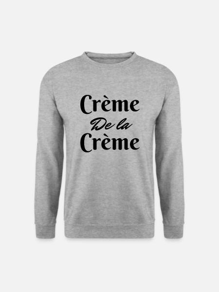 Crème de la Crème - Unisex Pullover - Weißgrau meliert