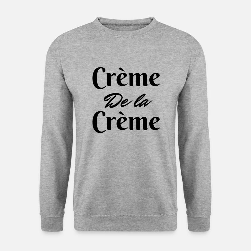 Crème de la Crème - Unisex Pullover - Weißgrau meliert