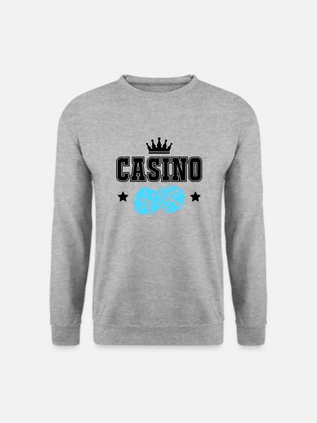 casino - Unisex Pullover - Weißgrau meliert