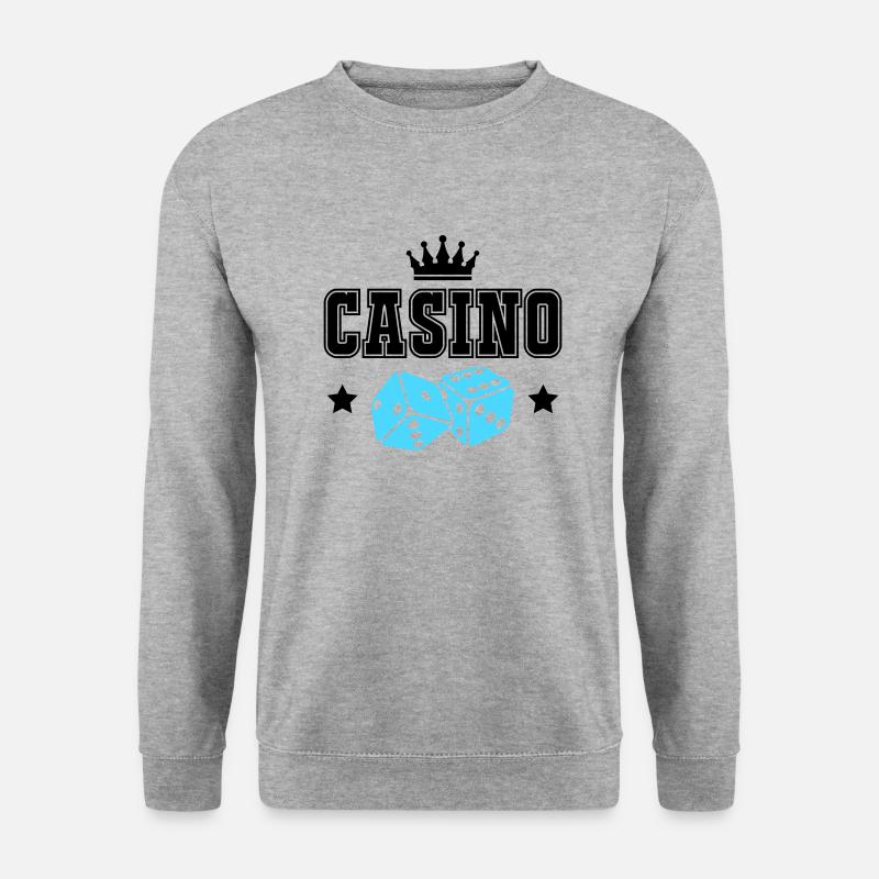 casino - Unisex Pullover - Weißgrau meliert