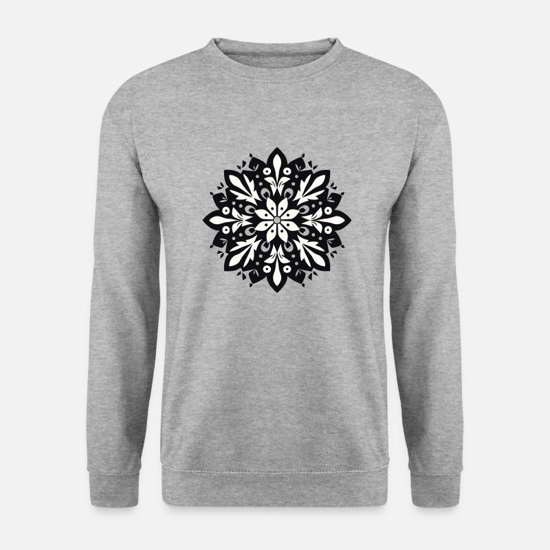 Snowflake pattern - Unisex Sweatshirt - salt & pepper