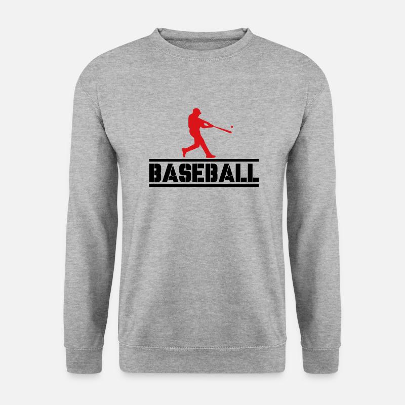 baseball 02 - Unisex Pullover - Weißgrau meliert