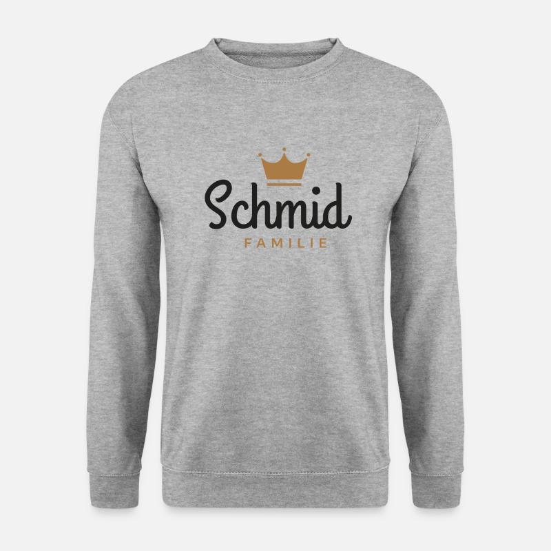 Schmid-Familie - Unisex Pullover - Weißgrau meliert