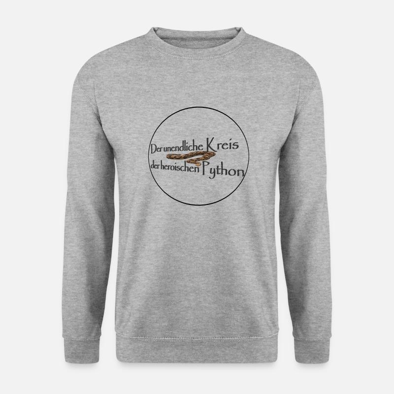Der unendliche Kreis 3 - Unisex Pullover - Weißgrau meliert