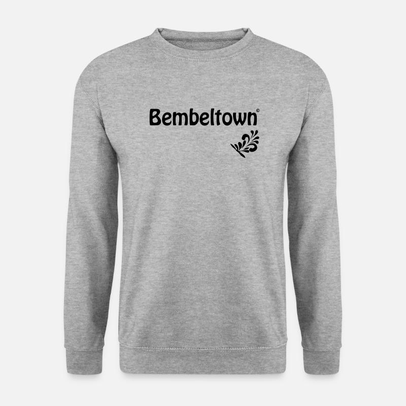 Bembel Design #FrankfurterOriginal #069 - Unisex Pullover - Weißgrau meliert