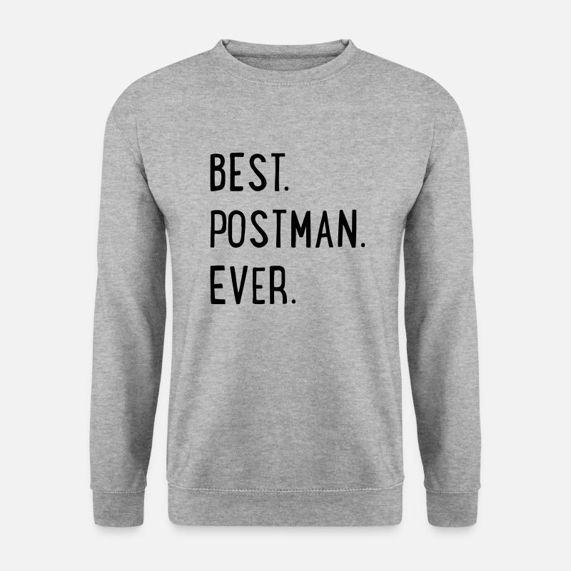 Postbote - Unisex Pullover - Weißgrau meliert