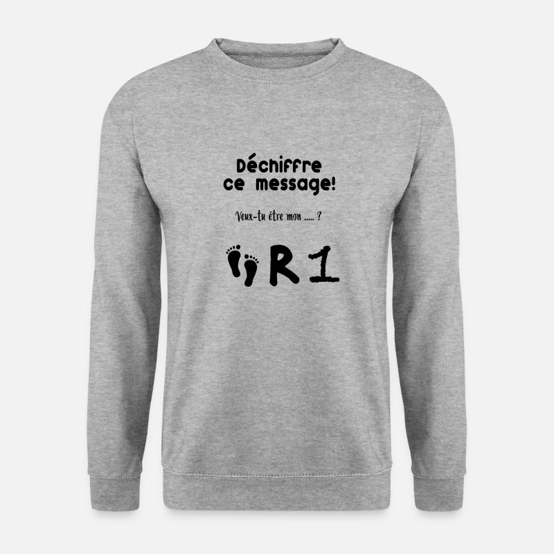Decipher the message! Godfather - Unisex Sweatshirt - salt & pepper