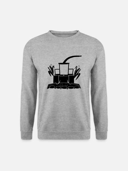 Design Häcksler - Unisex Pullover - Weißgrau meliert