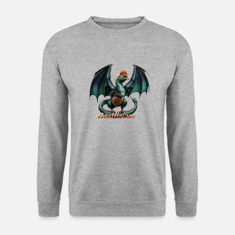 Evil Dragon Basilisc - Unisex Sweatshirt - salt & pepper