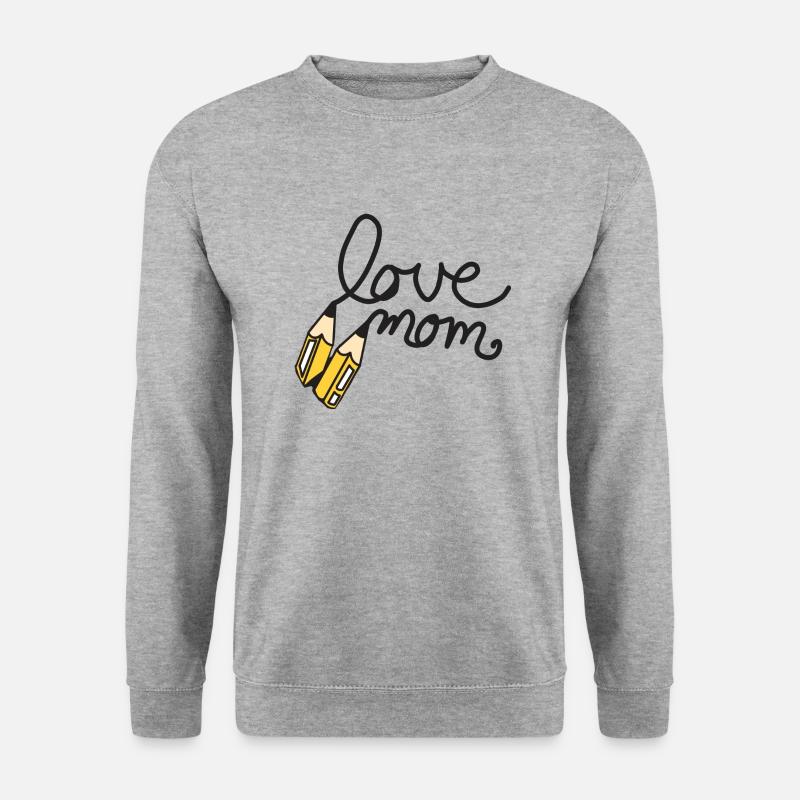 Mom - Unisex Pullover - Weißgrau meliert