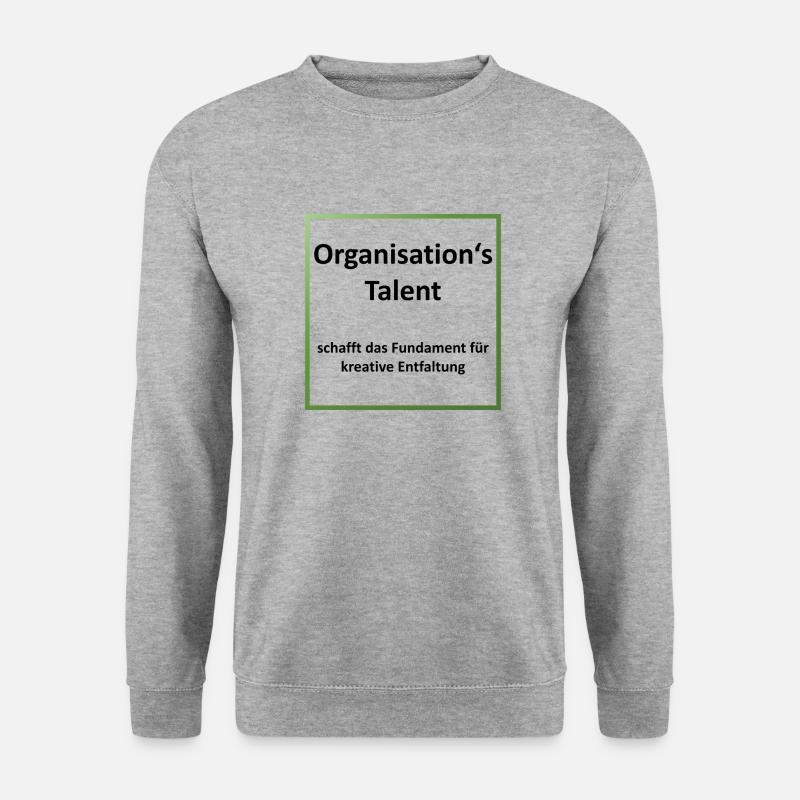 Organisation DE - Unisex Pullover - Weißgrau meliert