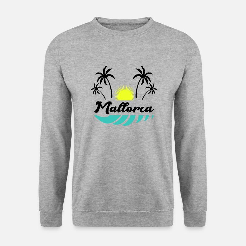 mallorca - Unisex Pullover - Weißgrau meliert