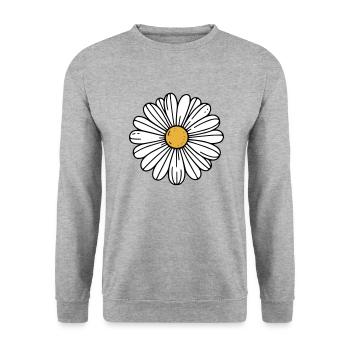 Marguerite - Sweat-shirt Unisexe - gris chiné - Devant - Alina (178cm) & Michal (187cm)