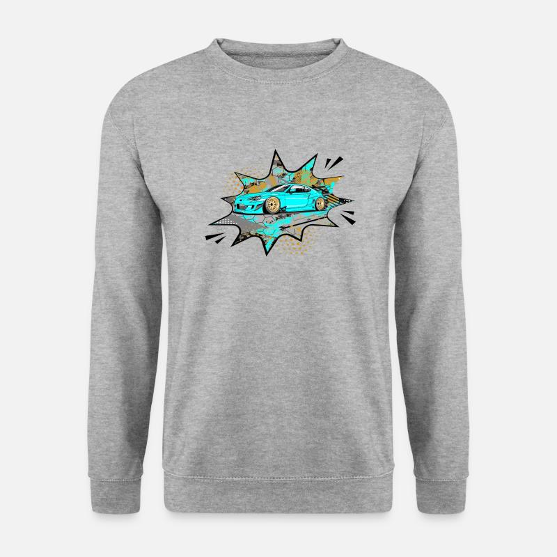 gt comic style - Unisex Pullover - Weißgrau meliert