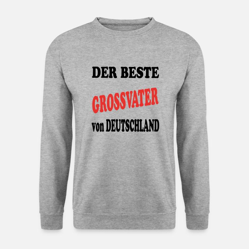 Der beste GROSSVATER - Unisex Pullover - Weißgrau meliert
