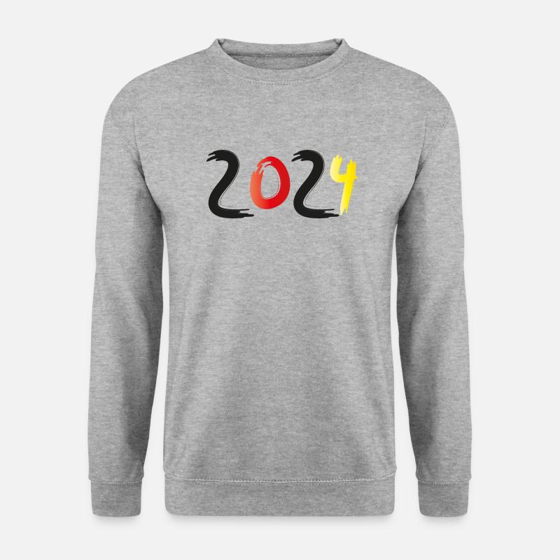 2024 - Unisex Pullover - Weißgrau meliert