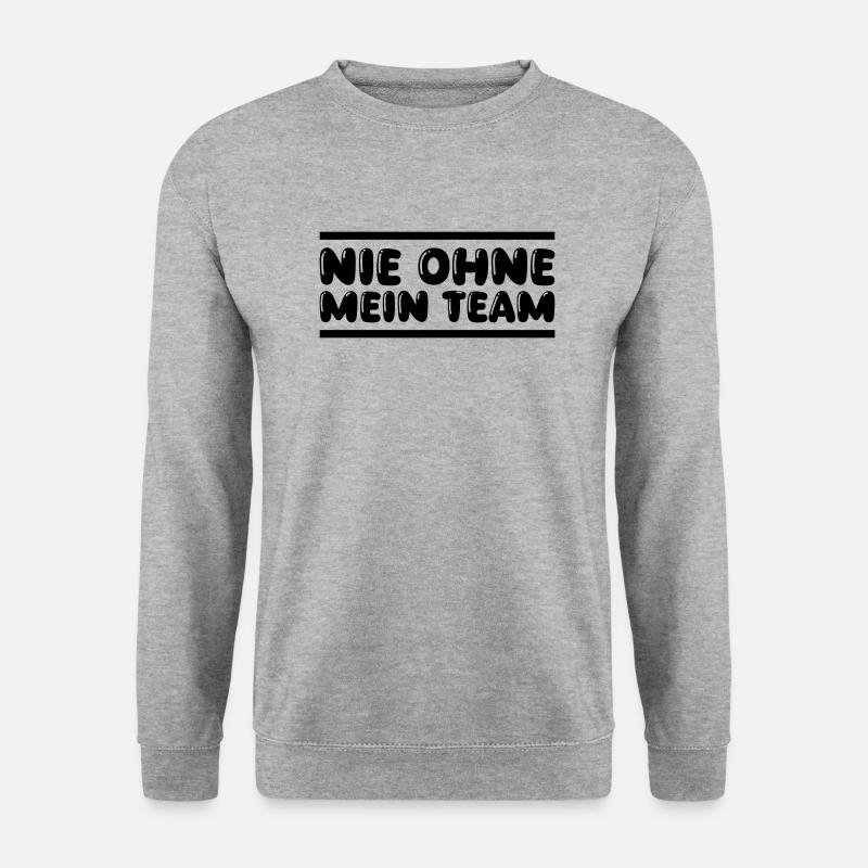 Team - Unisex Pullover - Weißgrau meliert
