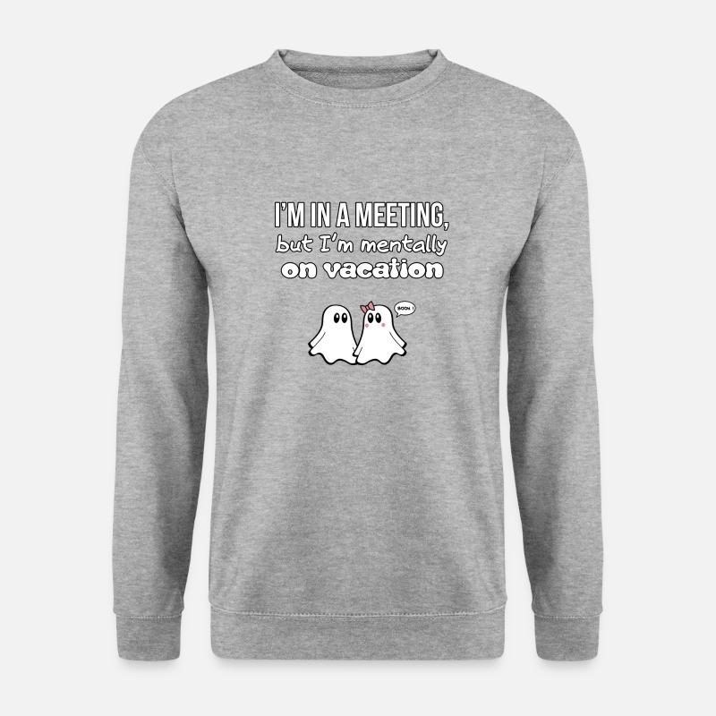 GHOST ZITATE 06 - Unisex Pullover - Weißgrau meliert