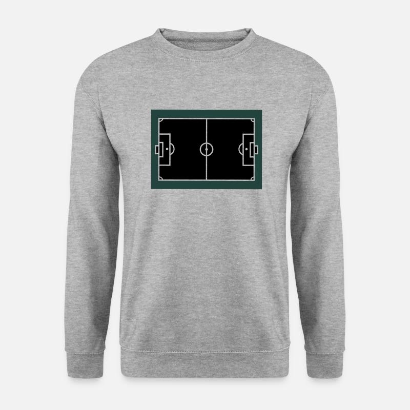 fussball feld - Unisex Pullover - Weißgrau meliert