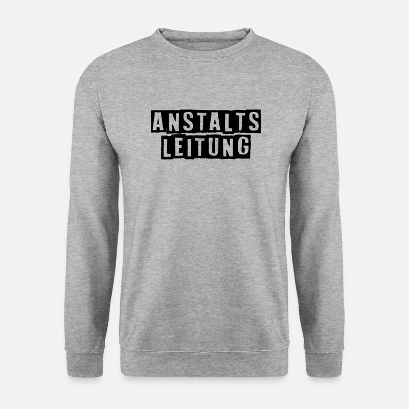 Lustiger Spruch Bild Witzig Humor Geschenkidee - Unisex Pullover - Weißgrau meliert