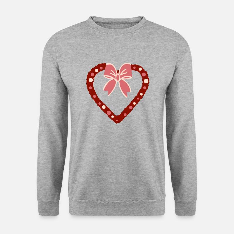 Weihnachtsschmuck - Unisex Pullover - Weißgrau meliert