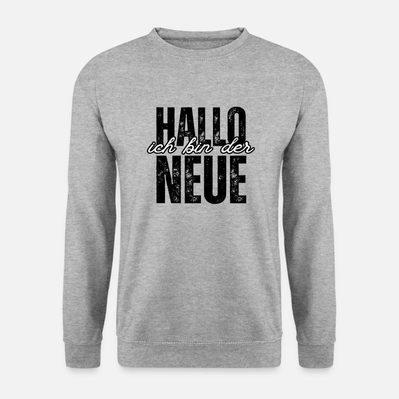 Ich bin der Neue - Unisex Pullover - Weißgrau meliert