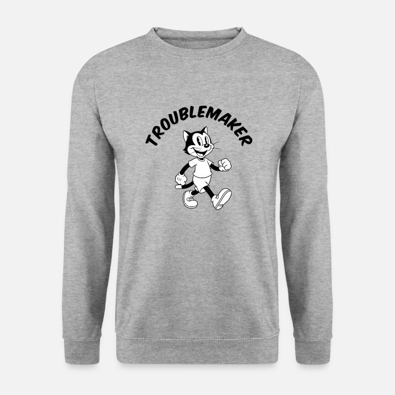 Störenfried - Unisex Pullover - Weißgrau meliert