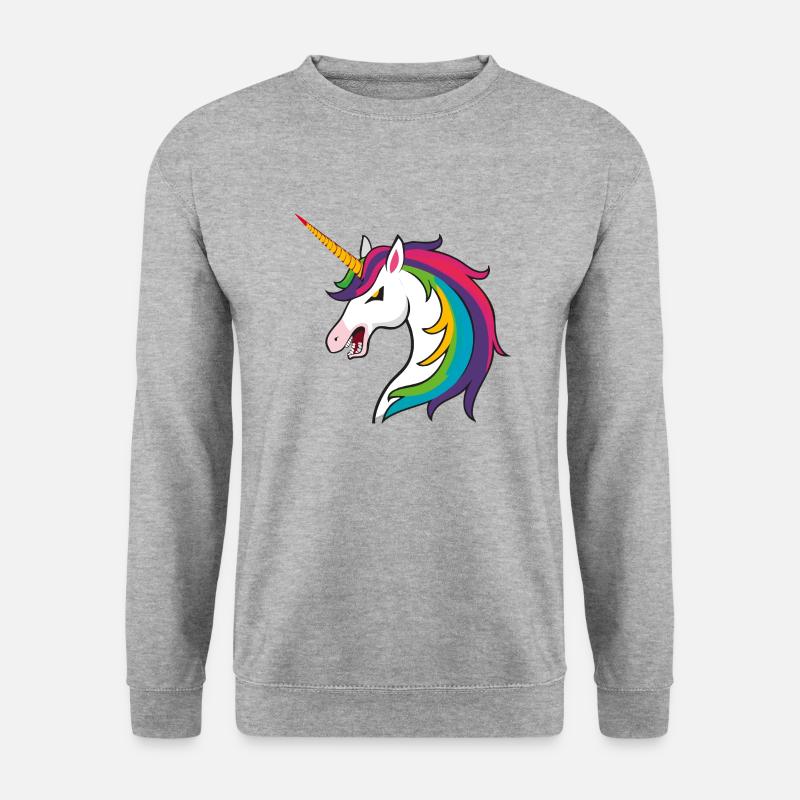 Unicron Evil - Unisex Pullover - Weißgrau meliert