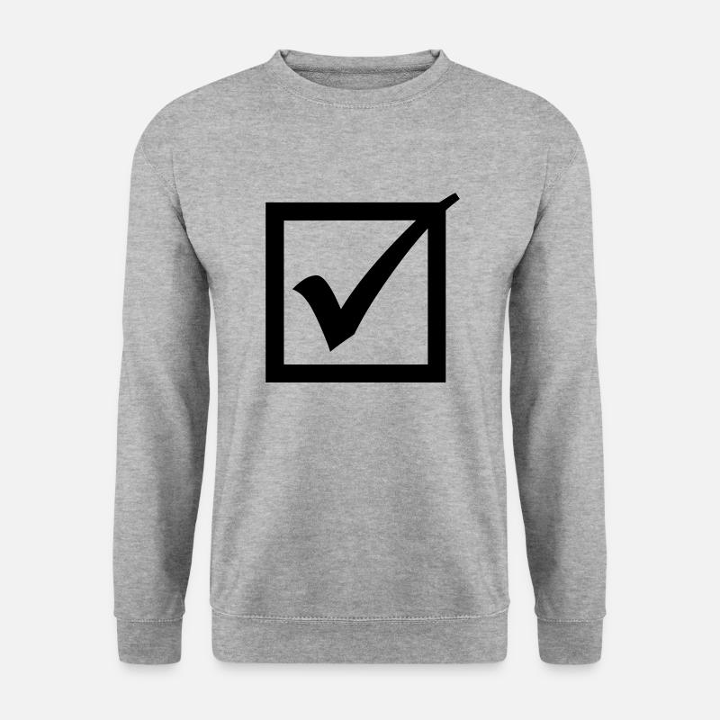 Haken - Unisex Pullover - Weißgrau meliert